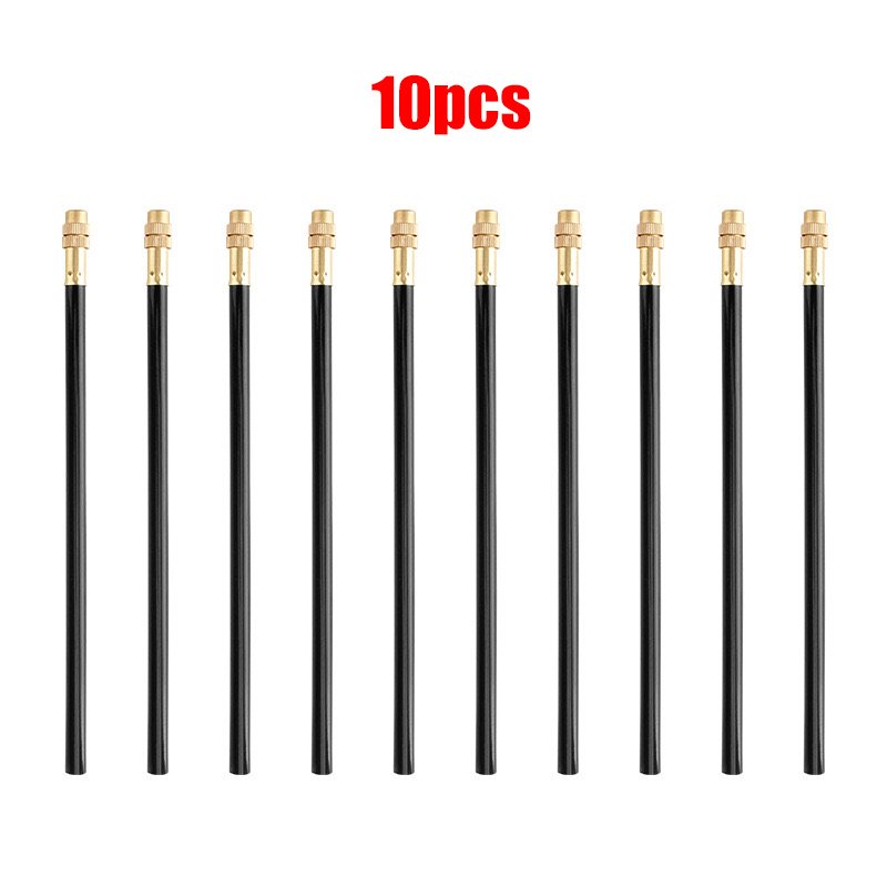 10-50Pcs Universal Free Bending Yellow Copper Mist Nozzle 12mm Straight Push Lock Joint 9/12mm Hose Garden Watering Sprayer: Yellow