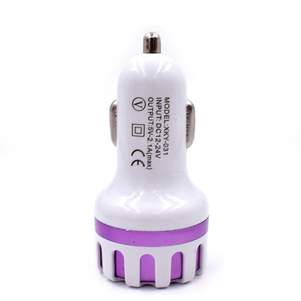 Multi-funktionale LED Dual USB Port 5V 2,1 EINE Schnelle Auto Ladegerät Adapter für iPhone Samsung Huawei Xiaomi auto Telefon Ladegerät: Uns