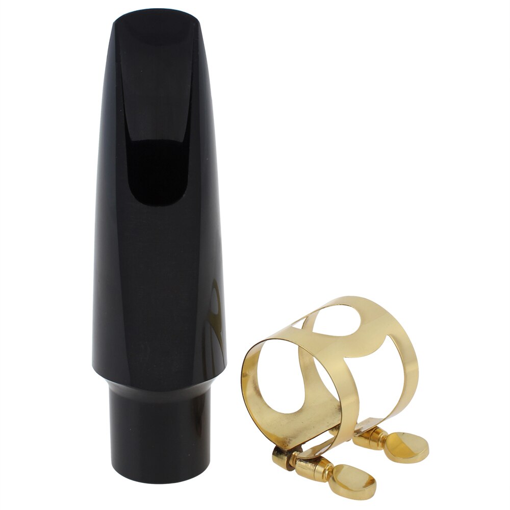 Tenor Saxofoon Mondstuk Sax Mondstuk Set Met Cap + Clip + Riet + 2 X Tanden Pad