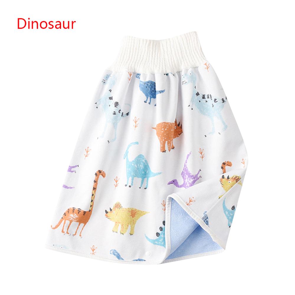 freundlicher Windel Felsen kurze Hose Toilette Ausbildung Hosen Anti Bett-benetzung Baumwolle Bambus Faser Überlegene bequem Wasserdichte Bett Kleidung: Dinosaurier-L