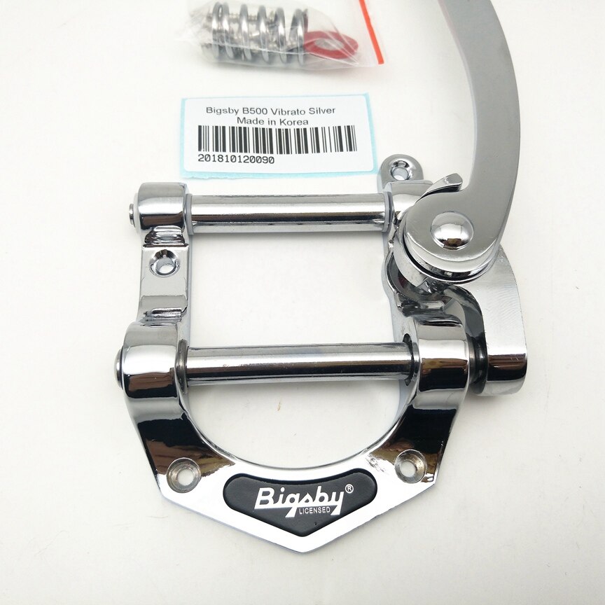 Chrome /Gold B500 Vibrato Tailpiece System Electric Guitar Bridge Guitar Parts Made in Korea: Chrome