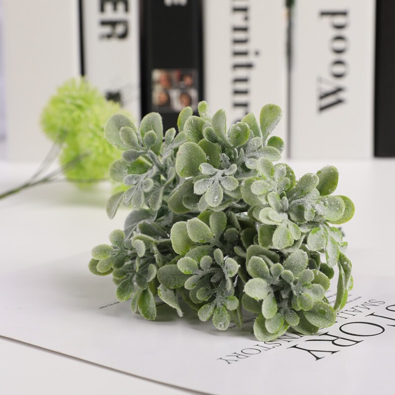 6 piezas de plantas artificiales para decoración navideña, adornos para el hogar, arreglo floral, hojas de eucalipto, lavanda, de joyería