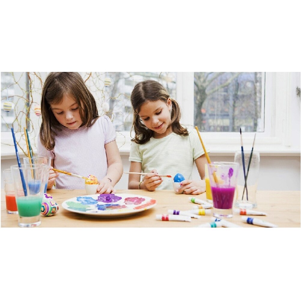 Cepillo rodillo de pintura de espuma blanca 3 uds., cepillo de esponja, herramienta de manualidades para niños, juguetes de dibujo