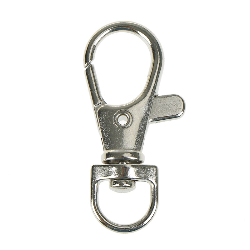 6PCS DIY Bag Accessories Mini Rotatable Buckle Hook Lobster Key Chain Metal Carabiner For Bag Parts & Accessories: Silver