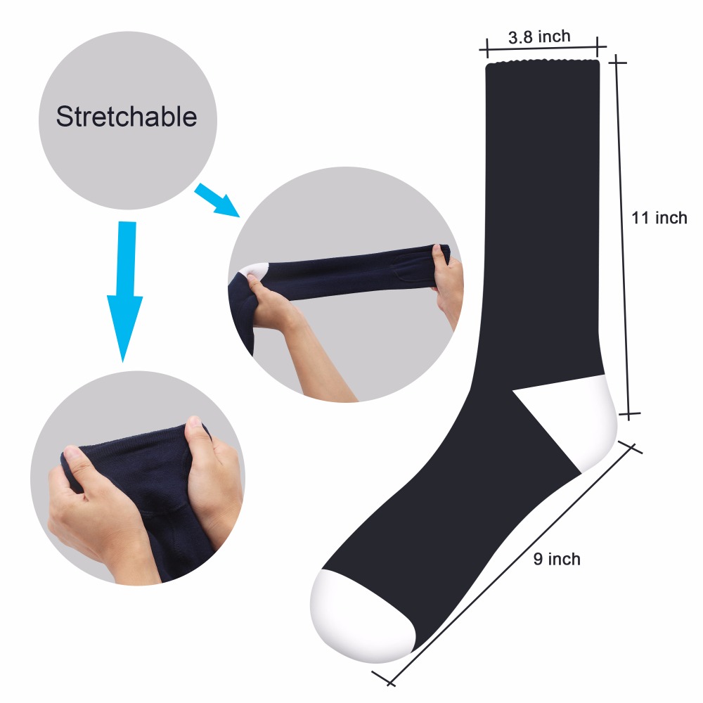 GV Elektrische Heizung Socken, Weihnachten Warme Socken Männer Frauen 3,7 V Akku Beheizte Socken in Winter