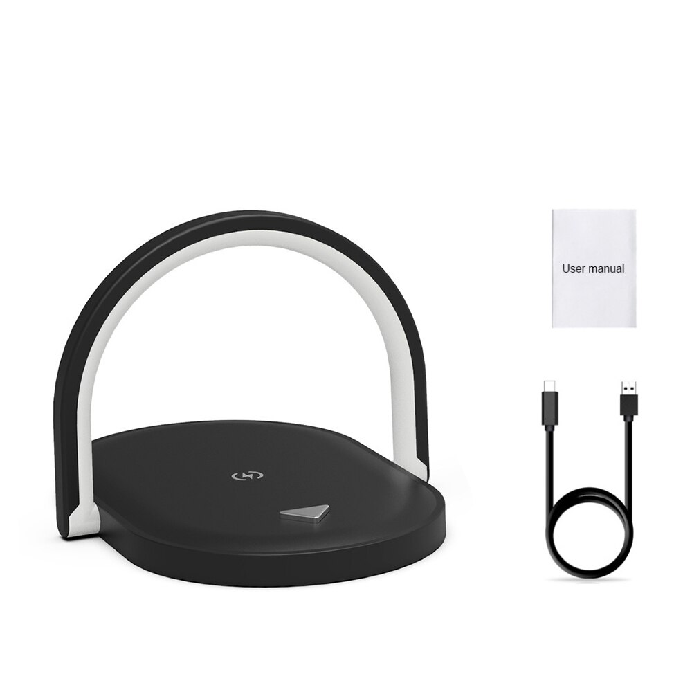 15w qi wireless phone chargers with touch control, night light, phone charging holder, desk lamp, fast charging for iphone, huawei, samsung