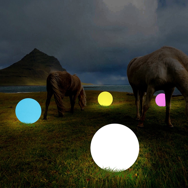 Waterproof LED Outdoor Lamp Ball Remote Control RGB Landscape light Wedding Party Garden Lawn Lamps Home Swimming Pool Floating