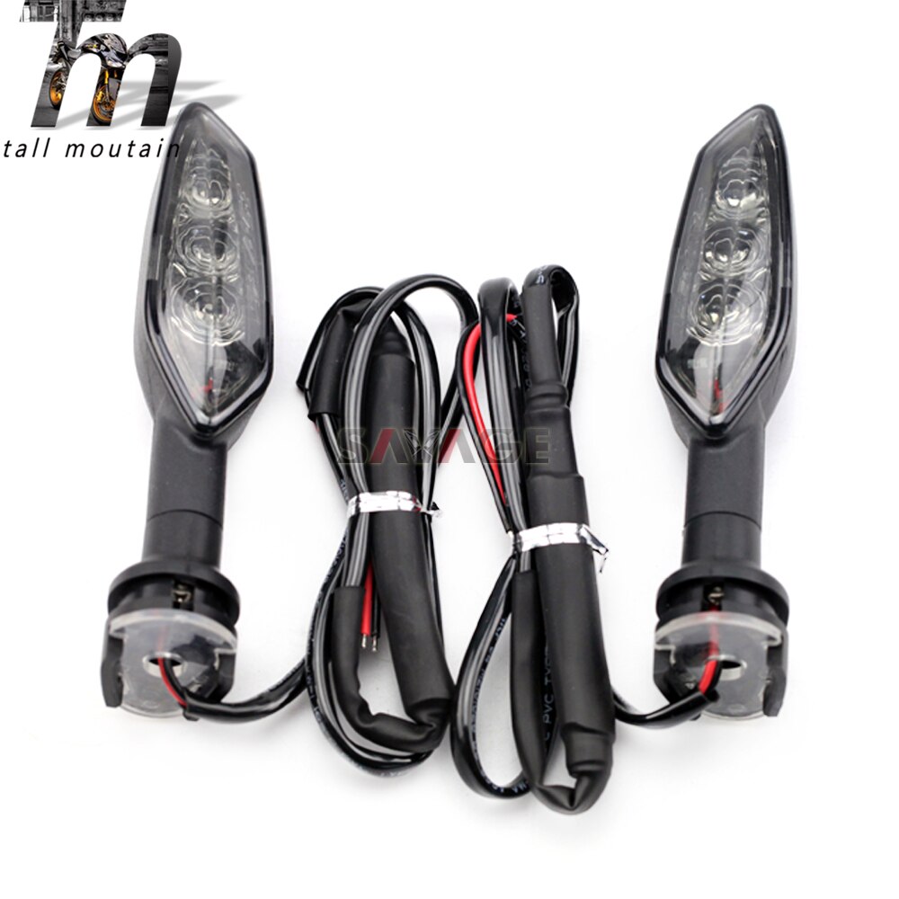 Led blinkersindikatorlampa för yamaha mt -01 mt-25 mt-03 mt-07 mt-09 mt-10 mt09 spårmotorcykel blinkare fram eller bak  mt07: Mörkgrå