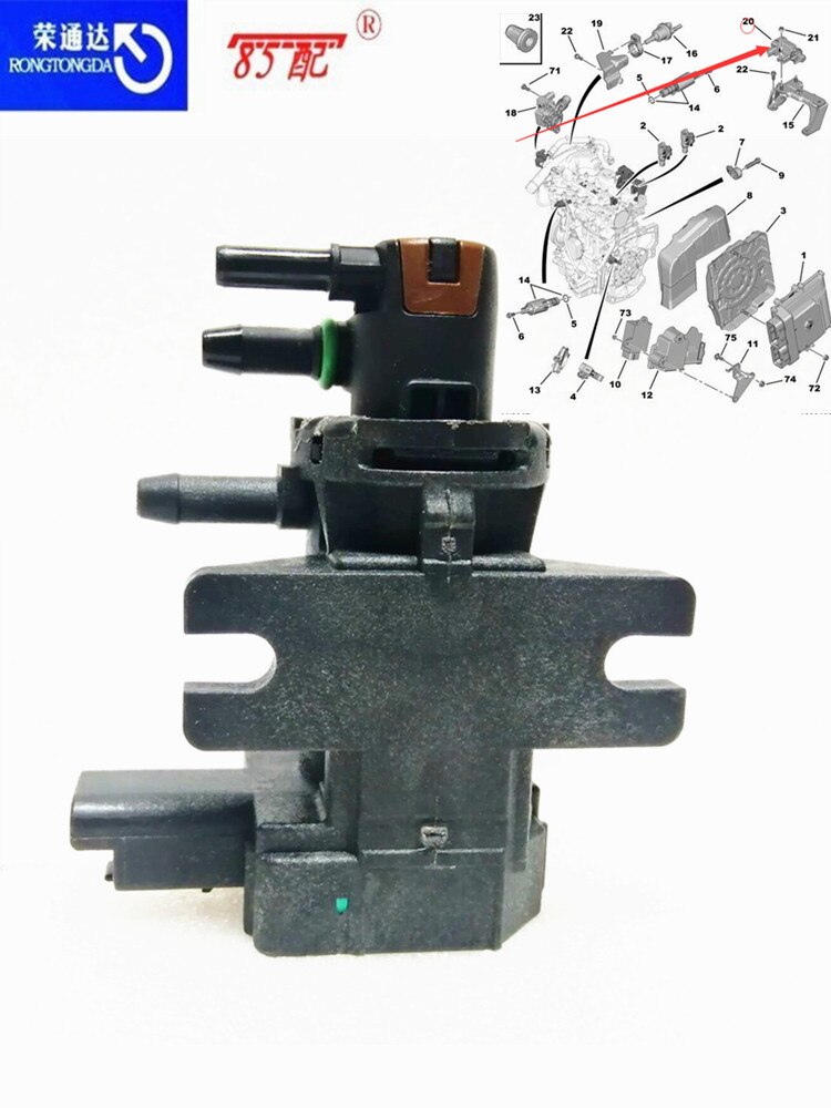 Turbocharged solenoid valve 9787396180 560173 For Citroen C3/C4/DS3/DS4/BERLINGO For Peugeot 308/408/3008/5008/208/Partner