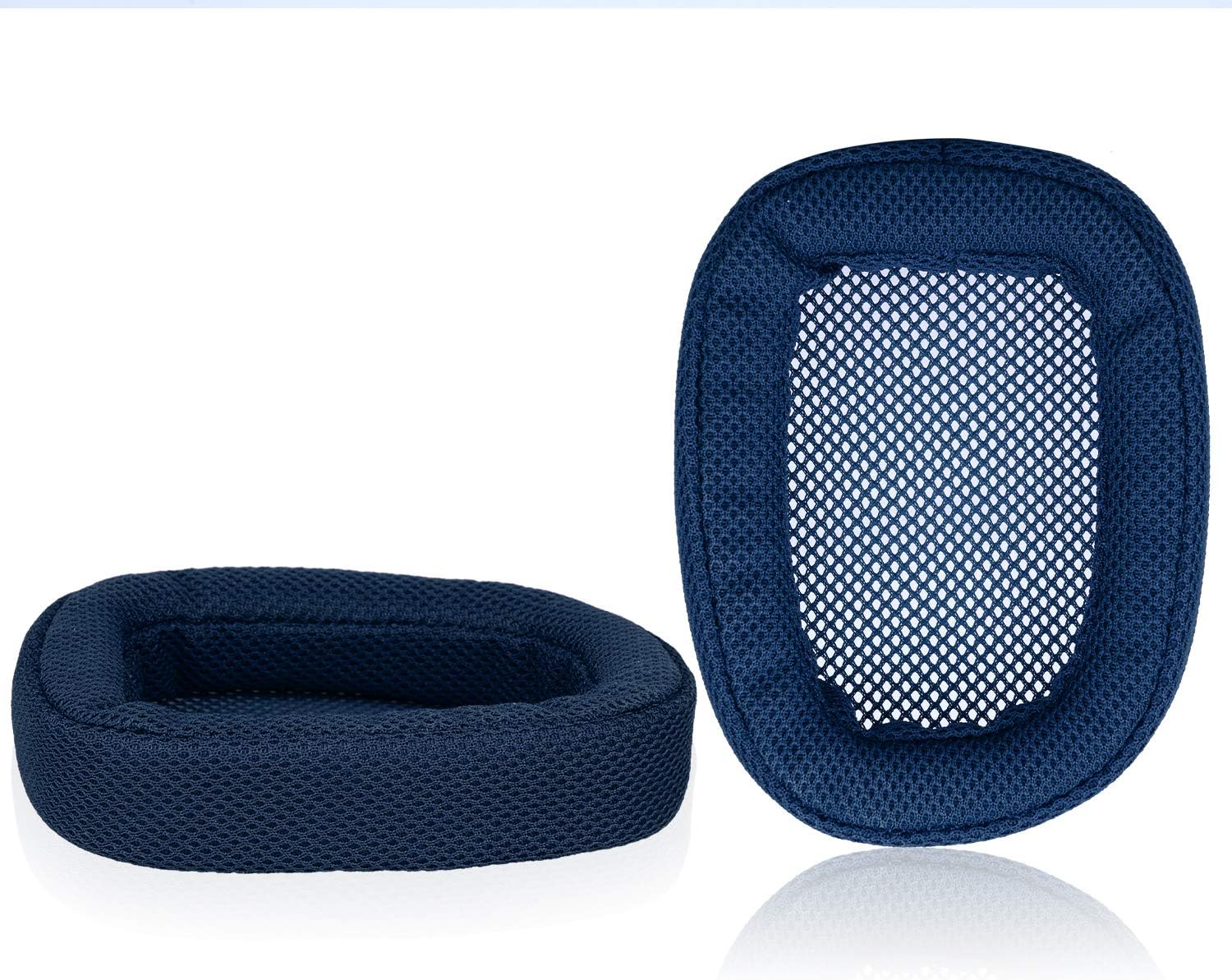 Logitech G433 Vervanging Memory Foam & Mesh Stof Oorkussen Pads Cover voor Logitech G433 G233 G PRO Hoofdtelefoon ALLEEN: Donkerblauw