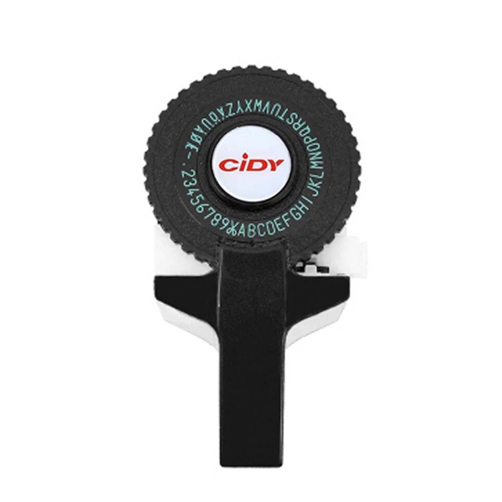 C101 Mini DIY Manual Typewriter Tape Capital Letter Disk Embossing Label Maker 3D Embossing Effect For Calendar Papers r57: black