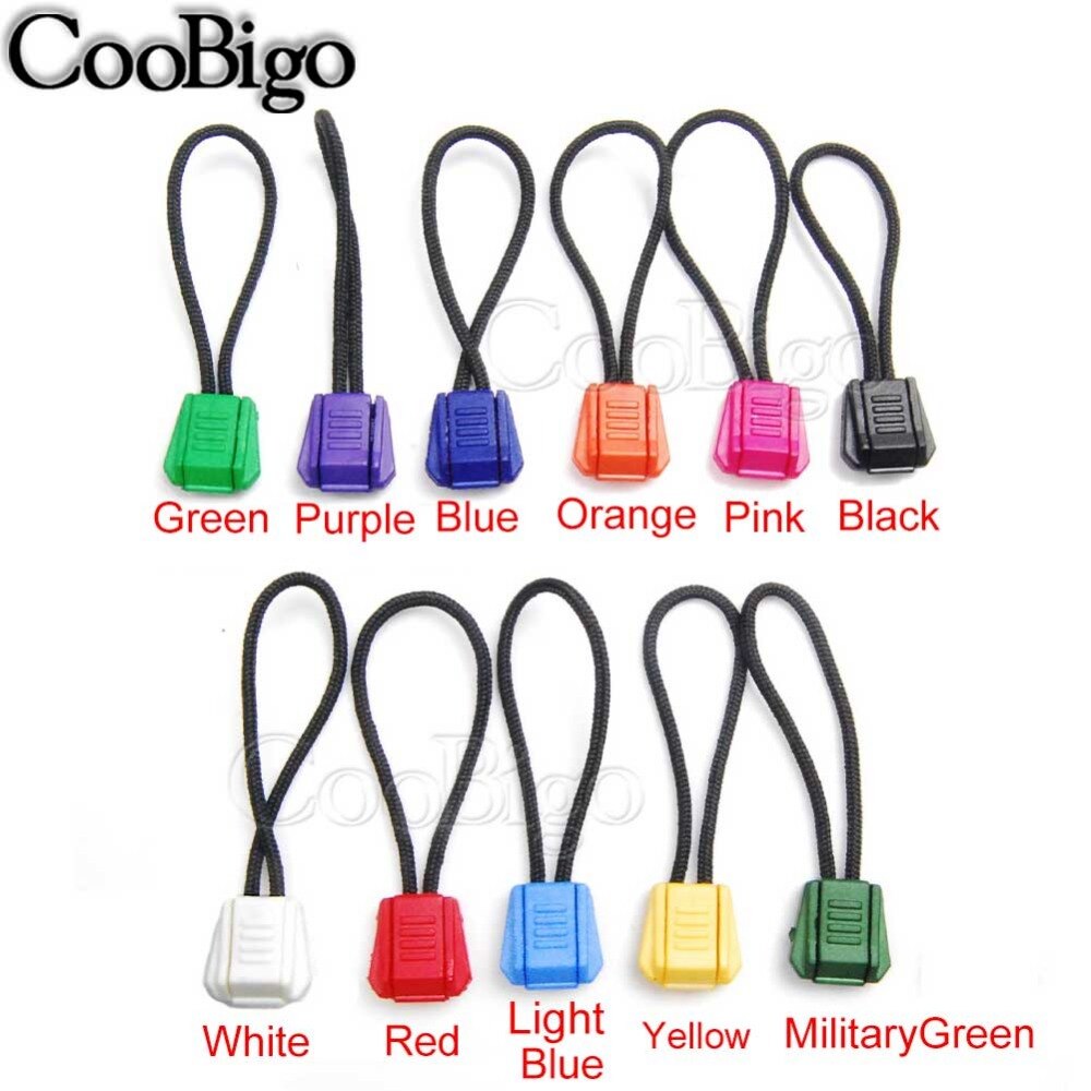 Paracorde avec tirette, 100 pièces, Clip d&#39;extrémité, sac à dos de Camping en plein air, randonnée, voyage, accessoires de bricolage, couleurs variées