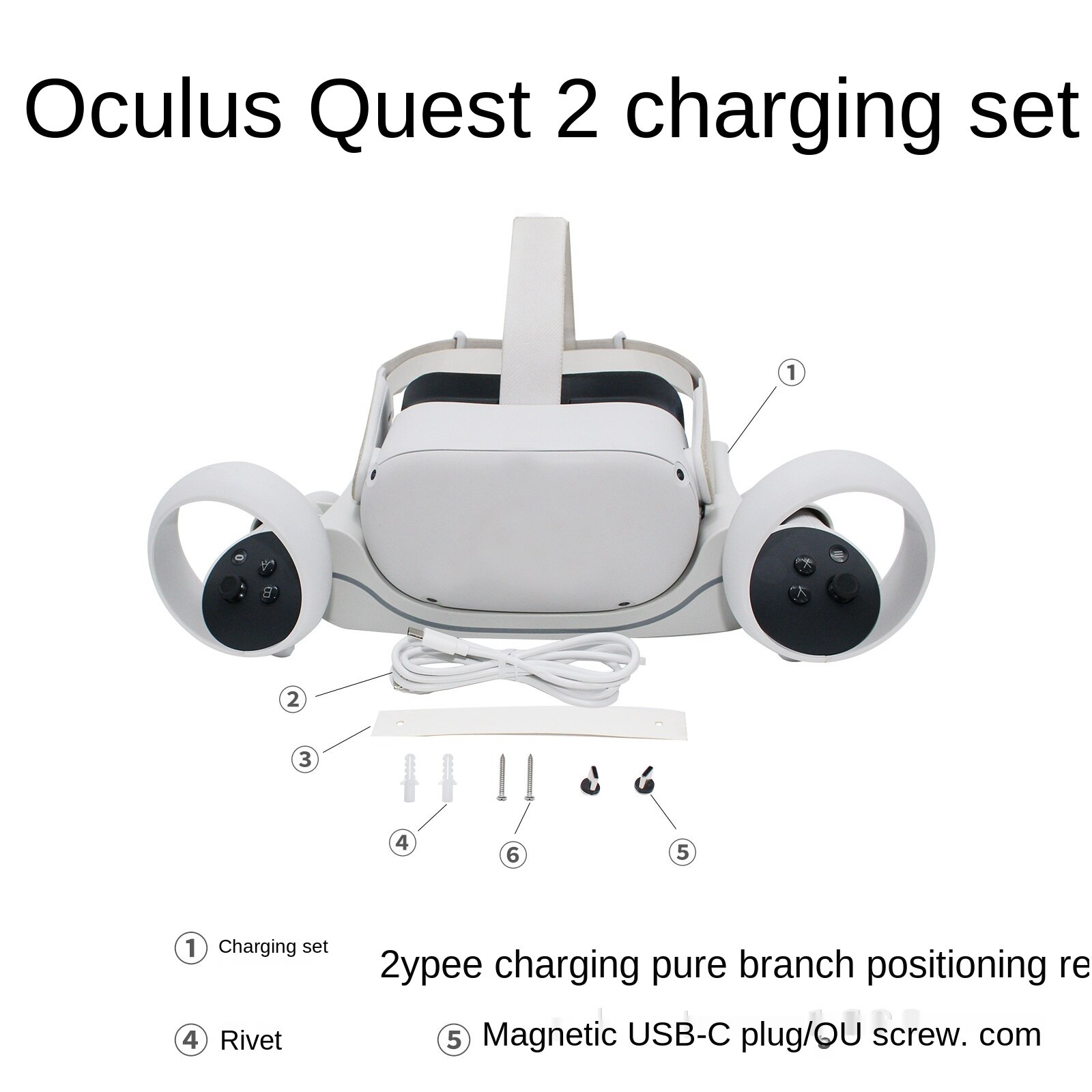 Quick Opladen Base Geschikt Voor Oculus Quest 2 Vr Accessoires Multi Functie Vr Muur Hanger Helm Quick Opladen Base