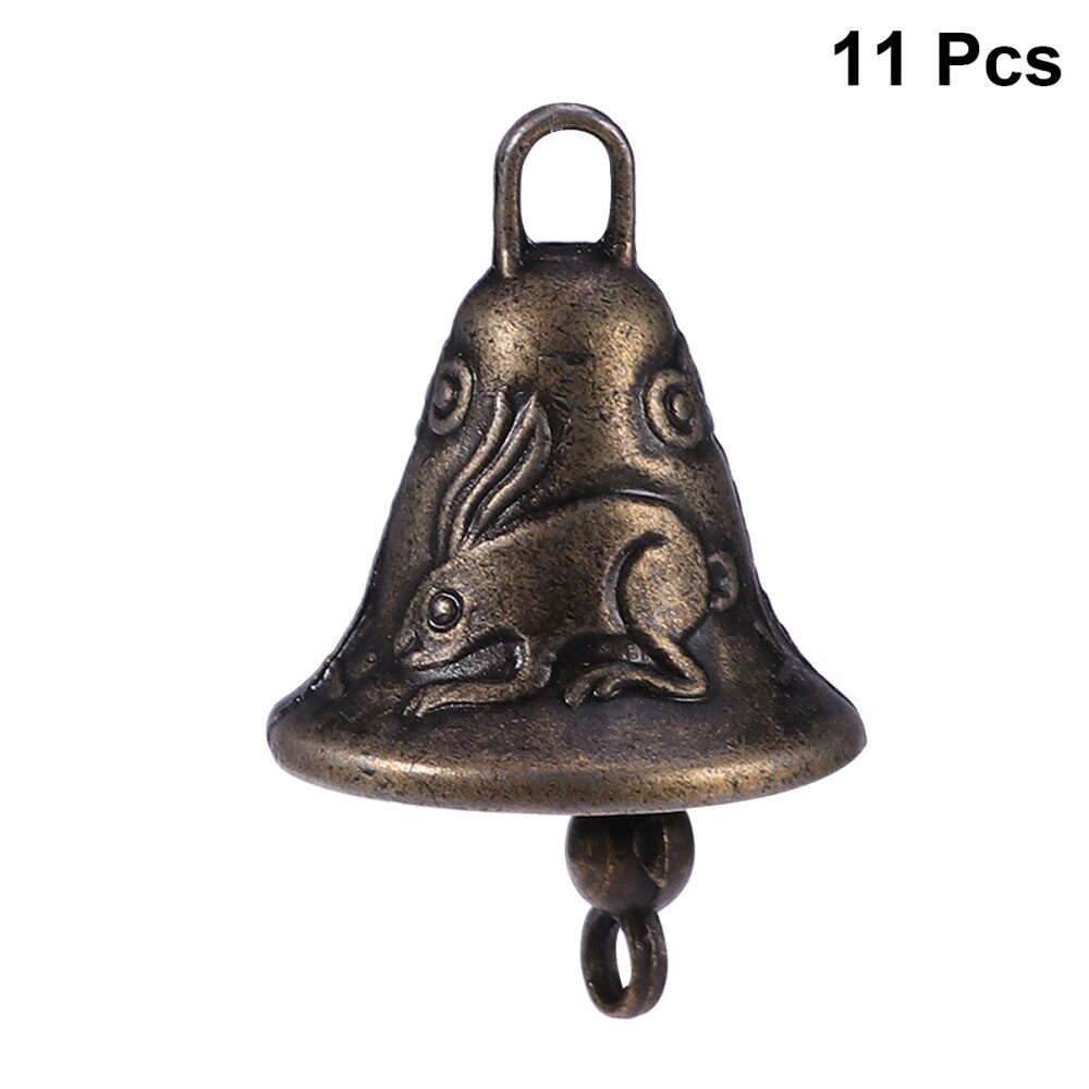 Campana antigua de Metal Feng Shui para decoración, 11 Uds.