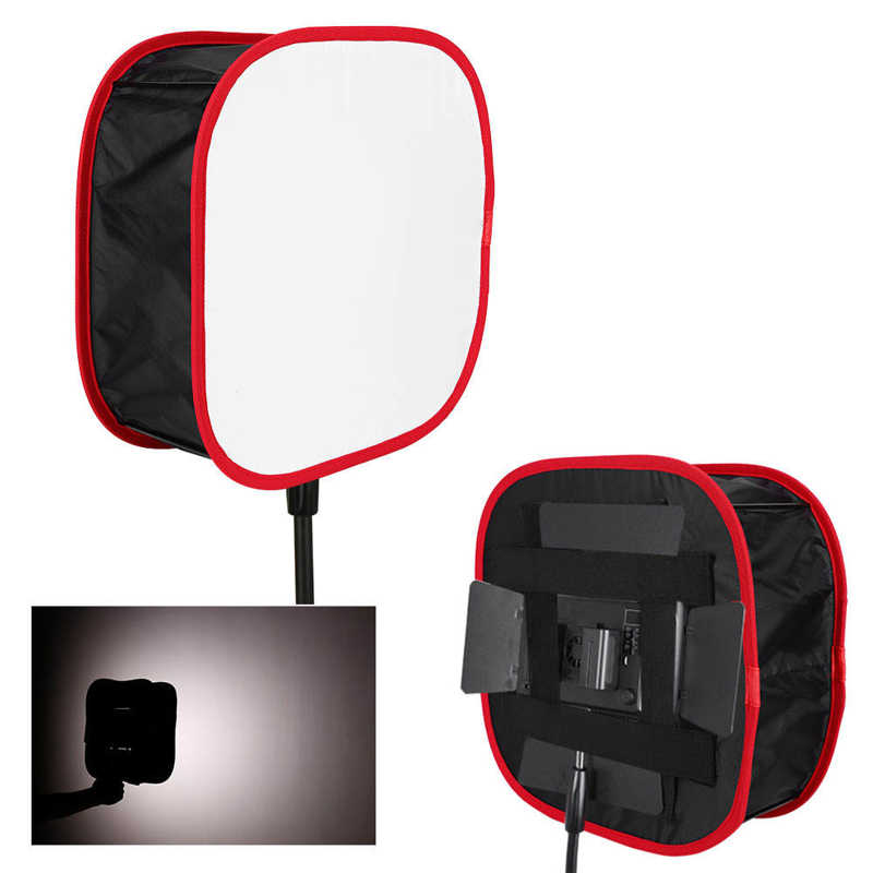 Opvouwbare Fotografie Vierkante Led Video Licht Diffusie Diffuser Softbox Kit Photo Studio Accessoires