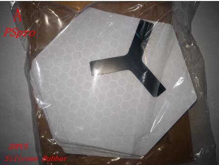 Nid d'abeille hexagone planche de surf plate-forme sans cire Traction Surfpad Cilicone caoutchouc Grip Pad surf accessoire: 20 piece A with box