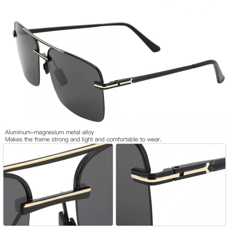 Turbriller herre polariserte solbriller halvramme briller nattsyn solbriller  a628 til campingtilbehør