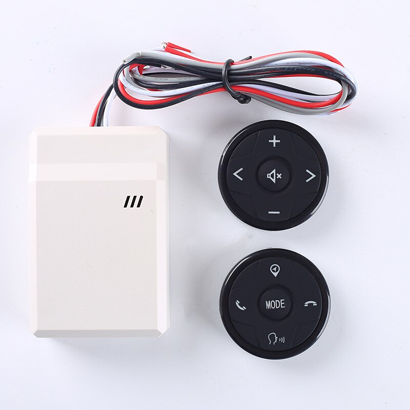 Universal Car Steering Wheel Remote Control Panel 10 Keys Music Wireless DVD GPS Navigation Radio Buttons