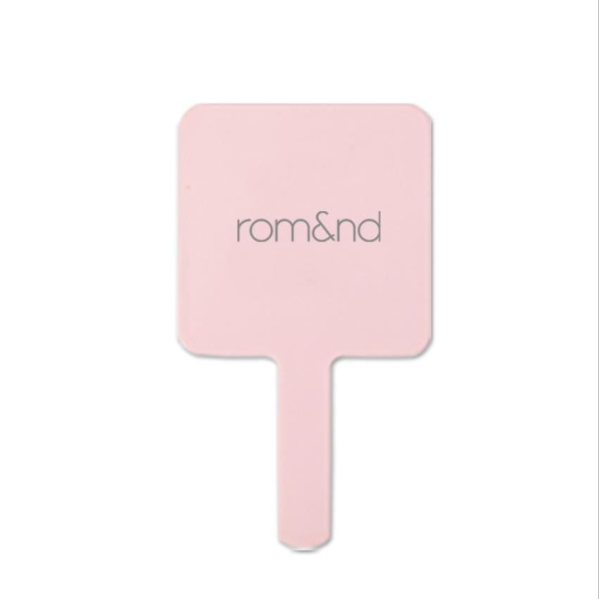 Romand Handheld Makeup Mirror Acrylic All-round Square Mirror 2.75 inches Cosmetic Hand Mini Mirror Ladies Makeup Mirror