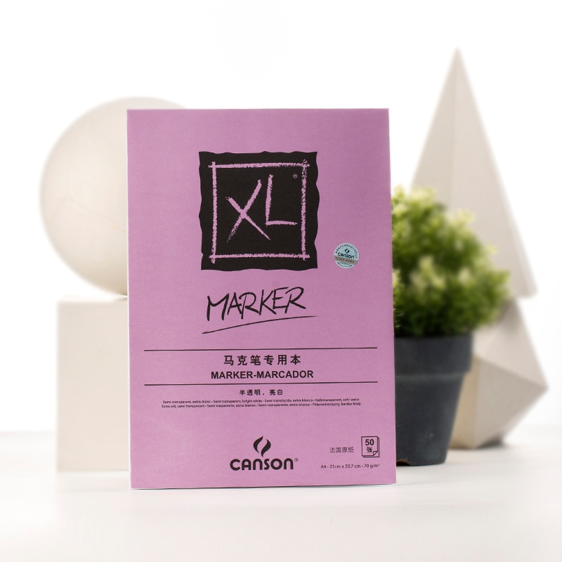 Canson Xl Marker Papers Pad 70gsm 50 Lakens Frankrijk A3 A4
