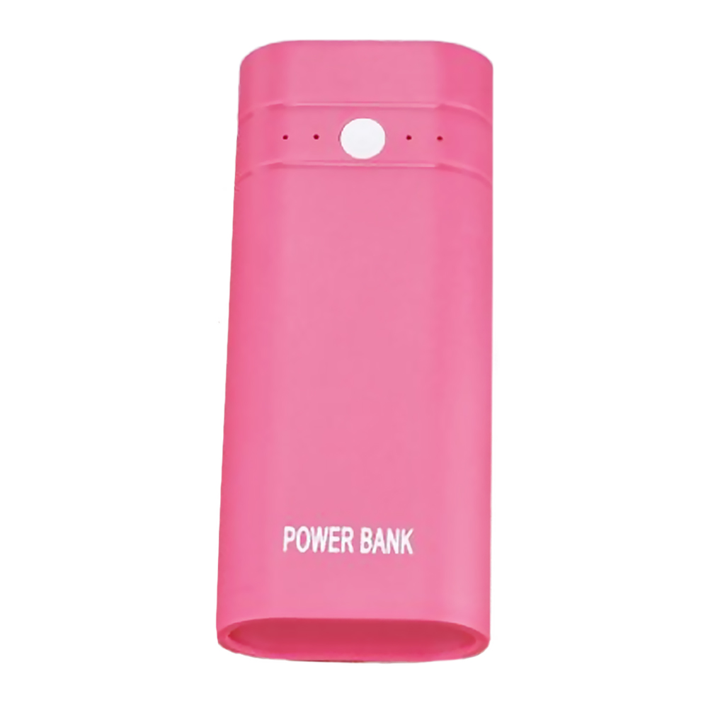 LED Light Power Bank Case 2A USB Ports DIY Battery Charger Box DIY for Samsung Xiaomi Huawei Mobile Phone Fast Charging 4 color