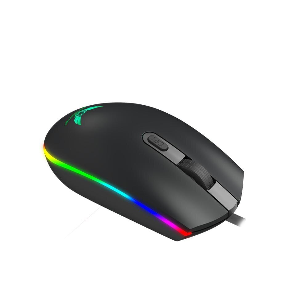 ZERODATE 1600DPI LED Optical Gaming Mouse USB Wired Gamer Mouse 4 Buttons Gamer Computer Mice For Laptop Mice PC: Default Title