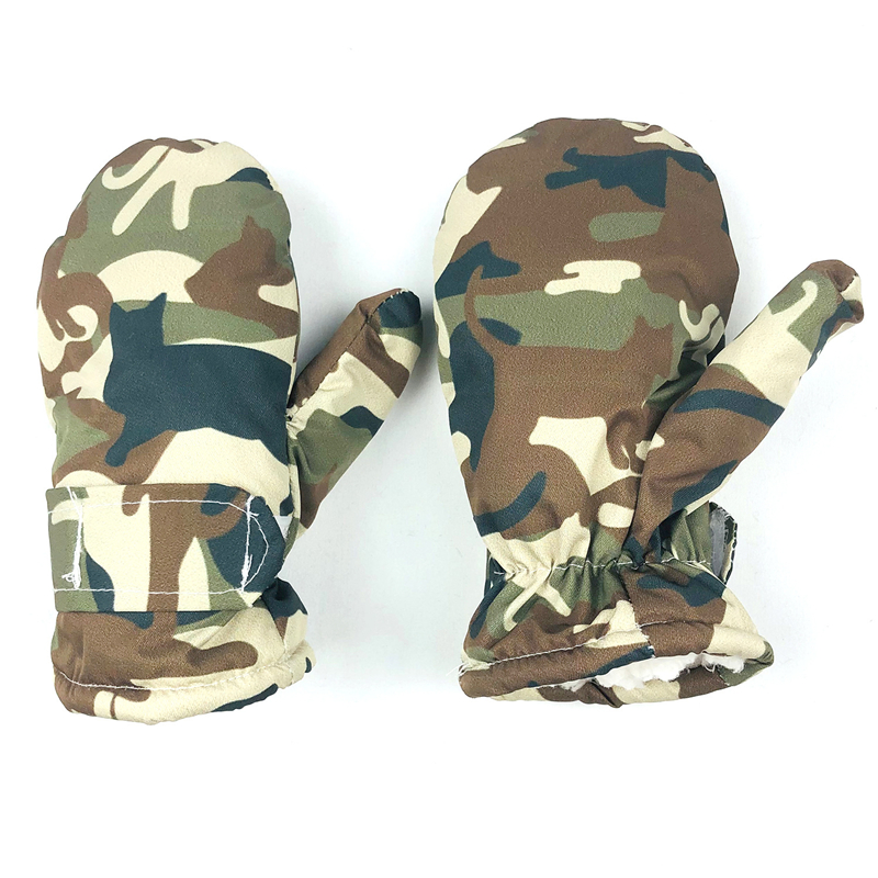 1 par crianças inverno quente luvas de esqui snowboard luvas de neve crianças à prova dwaterproof água ciclismo esqui esporte engrossar luvas de veludo