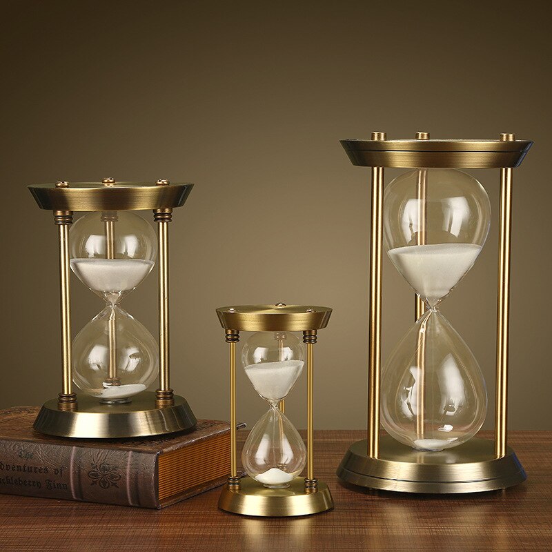 Hourglass timer 30 minutes American small furnishings living room wine cabinet decoration European retro ornaments
