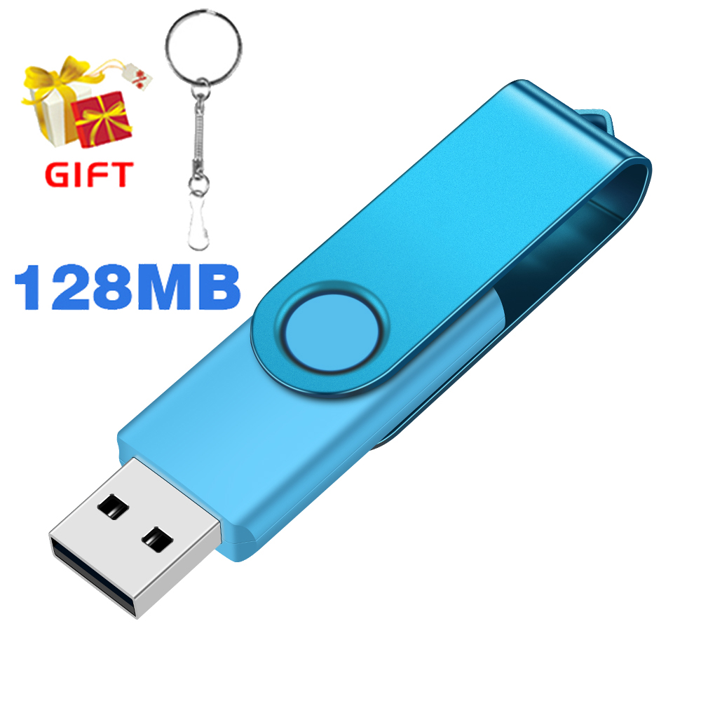 Kleine capaciteit 128 MB USB-flashdrive Pendrive Memory Stick 128 M Pen Drive Gb USB Stick: HEUBLAUW