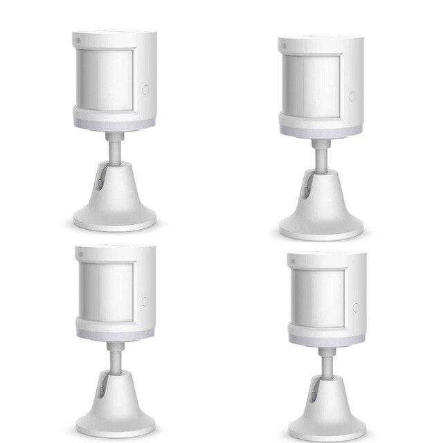 Aqara capteur de mouvement intelligent capteur de corps humain avec support ZigBee connexion sans fil fonctionne avec l'application Mi Home: 4pcs