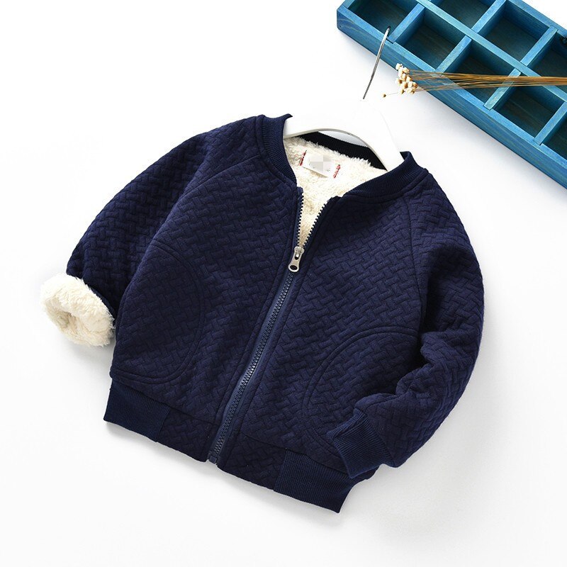 Neue Baby Mantel Jungen und Mädchen Dicke Herbst Winter Neugeborenen Jacke Baby Mantel 8BB029: Blau / 12m
