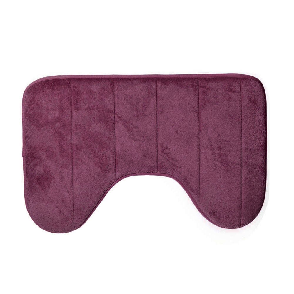 Bathroom Carpet Dywaniki Lazienkow Bathroom Accessories Tappeto Bagno 40*60Cm U Shaped Bath Mats Anti Slip Home Bathroom#w: Red 
