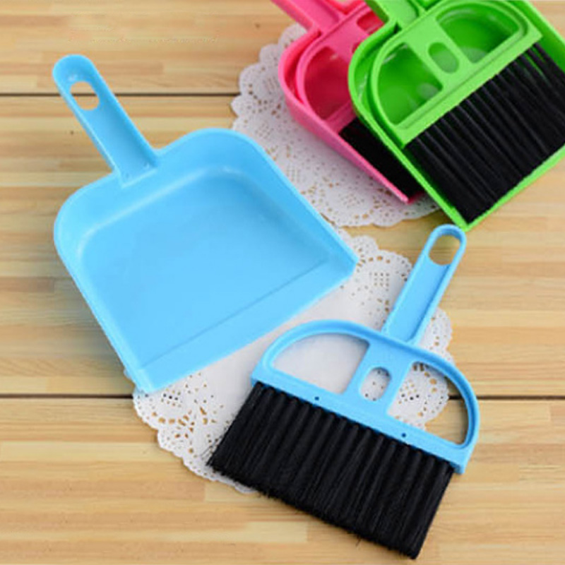 1 Juego de escoba pequeña, pala, mini escoba portátil, herramientas de limpieza para acampada o acampada, productos al aire libre