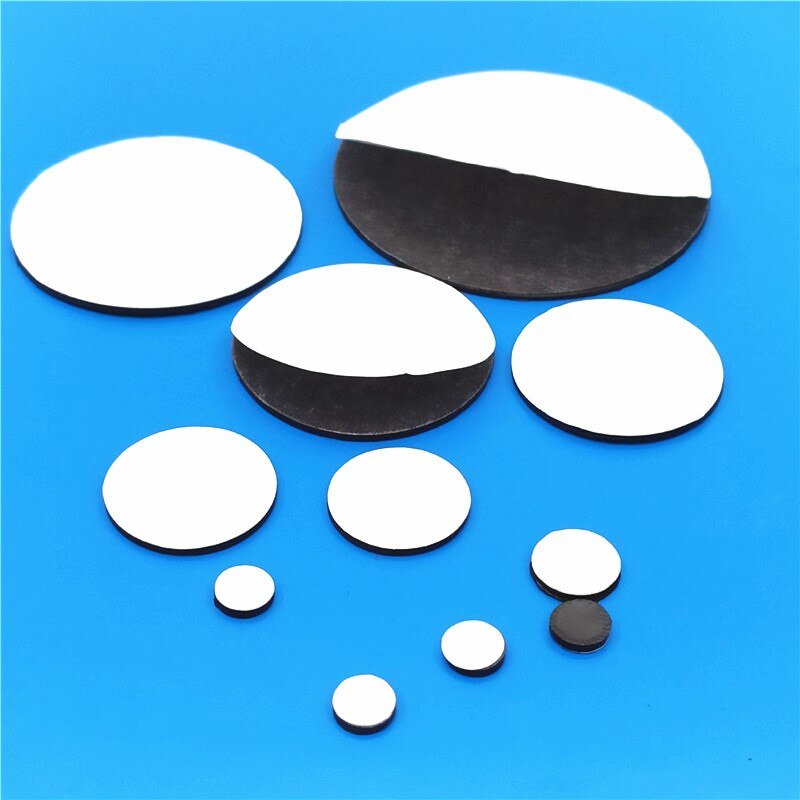 Disc Flexible Magnet 20mm 30mm 40mm 50mm 60mm 70mm 80mm with 3M self-adhesive 30x2 40x2 50x2 60x2 70x2 80x2 mm Thickness 2mm