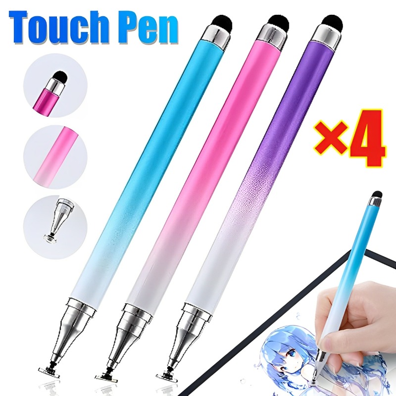 Lápiz óptico Universal 2 en 1 para tableta, lápiz capacitivo de dibujo para teléfono móvil, IPad, teléfono móvil, tableta, lápiz táctil capacitivo