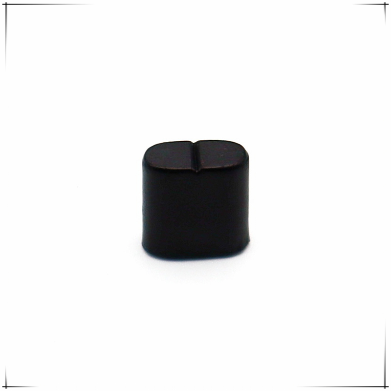 10 pezzi di cappuccio per manopola in plastica grigia 8*4*8mm tappi per tasto di pressione dell'equalizzatore potenziometro scorrevole lineare apertura del tappo per tasto di pressione 4mm: Nero