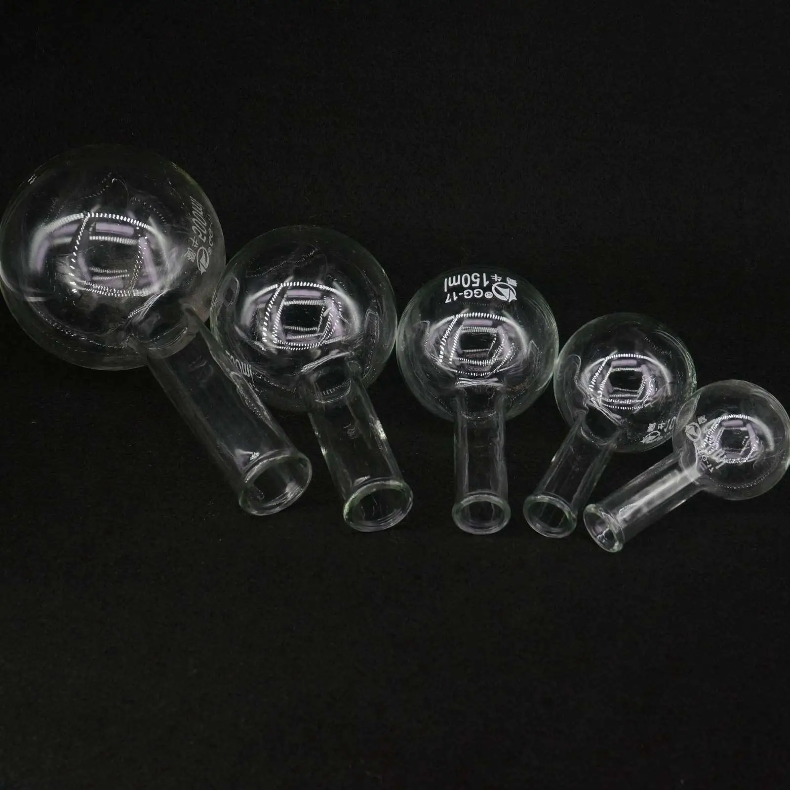 100Ml Enkele Lange Hals Platte Kolf Thermostabiliteit Voor Laboratorium