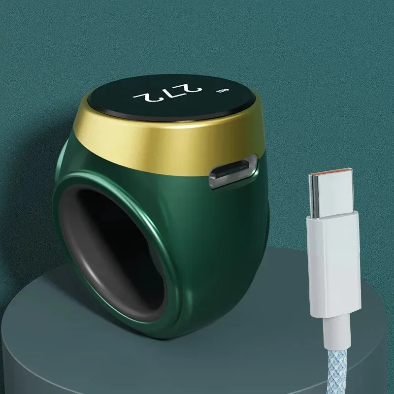 Nuovo contatore di conteggio digitale elettronico con pressa manuale Contatore di conteggio dell'idea dell'anello ricaricabile con punti portatili in stile etnico