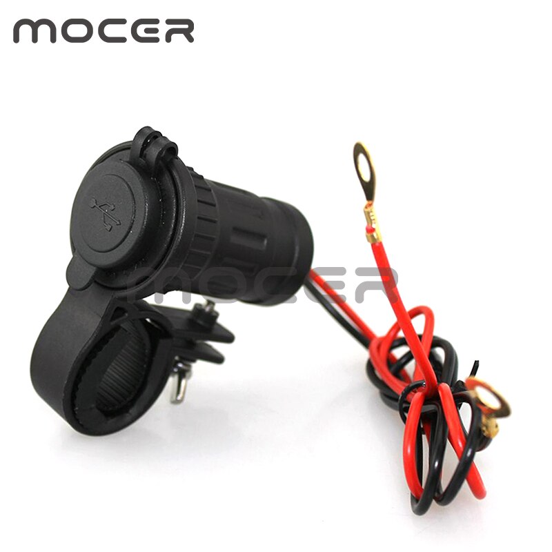 Waterdichte Dual Usb Charger Socket Outlet 12V Panel Mount Voor Motorfiets