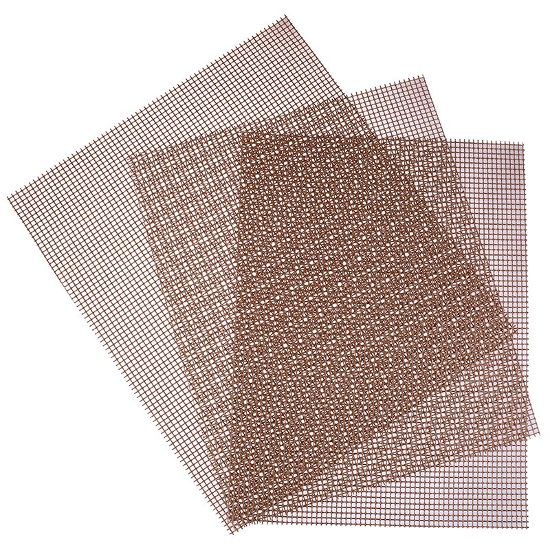Esteras de barbacoa antiadherentes con forma de rejilla de alta seguridad para barbacoa con resistencia al calor 30x40x0,2 cm para actividades al aire libre
