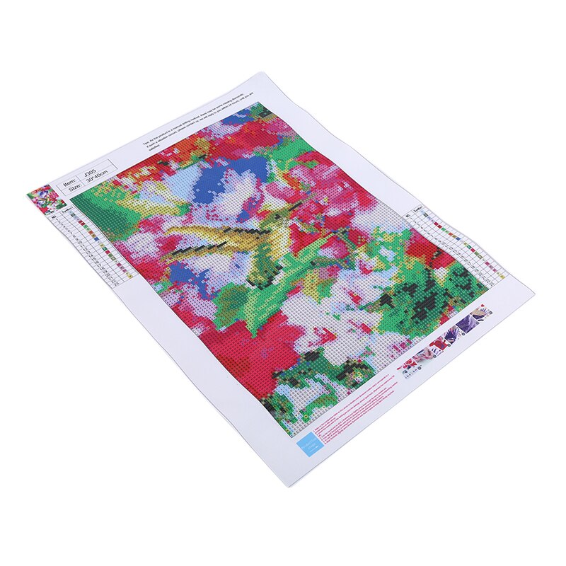 Full Hummingbird Trumpet Flower Bird Painting 5D Cross Stitch DIY Bedroom Living Room Hanging Picture