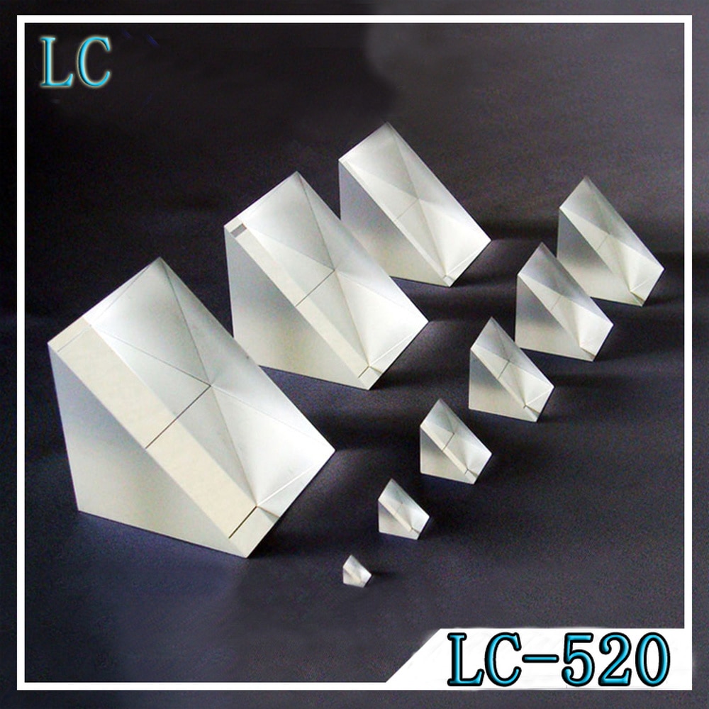 Sample Optical Lens Measurement With Coating On Right Angle Triangular Prism Optical Product Customization