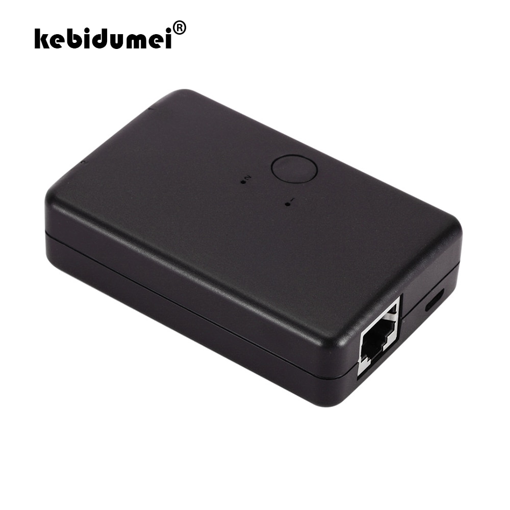 2 Ports RJ45 CAT6 LAN HUB Network Switch Box Selector For Laptop 2 In 1 Out Ethernet Network Cable Splitter Connector Adapter