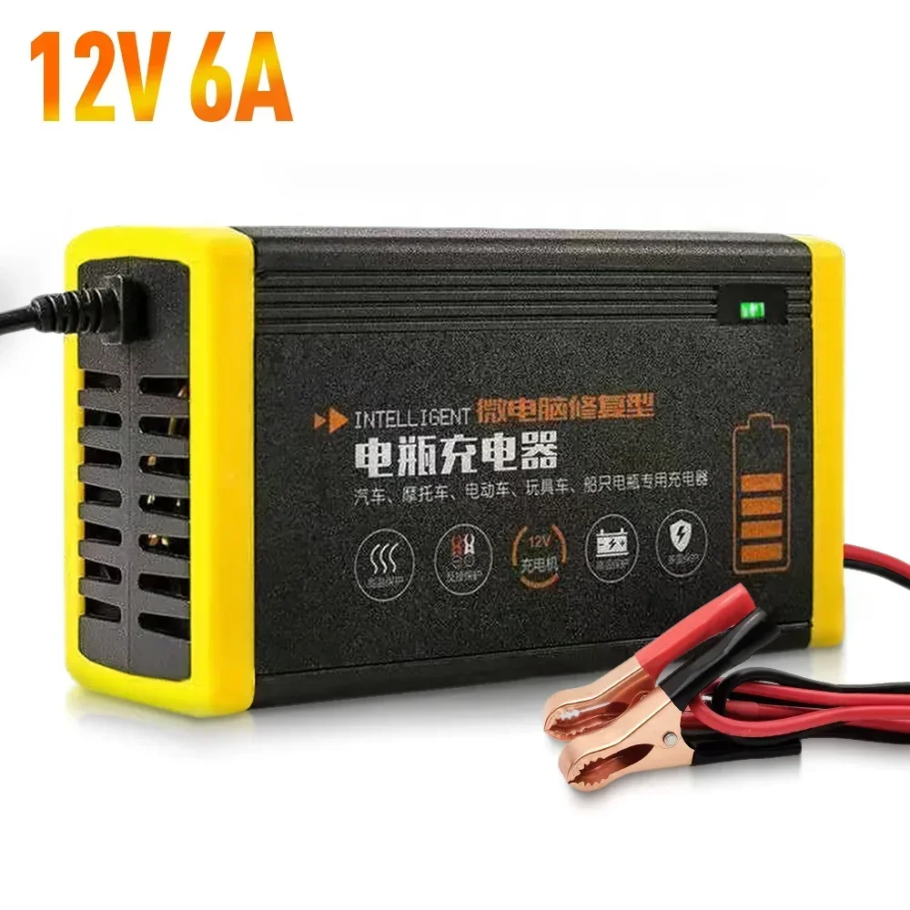 Bilbatterilader 10a 12v bilbatterilader 24v 5a biltilbehør digitalt display deteksjon puls reparasjon billader: Elfenben