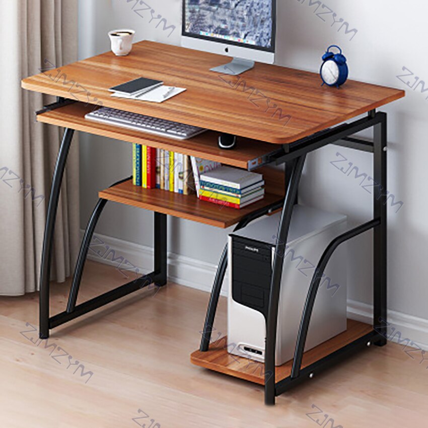 70cm Desktop Computer Desk With Keyboard Bracket Modern Study Writing Desk Laptop Notebook Table Home Office Work Furniture: sandalwood