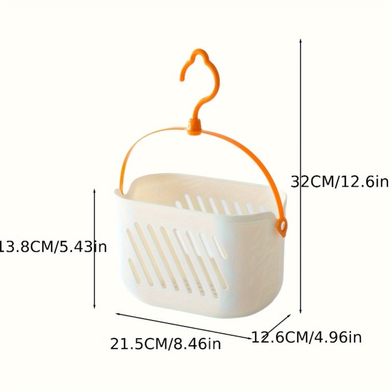 Hangende opbergmand - Multifunctionele open plastic organizerbox, geschikt voor badkamer, keuken en thuisgebruik