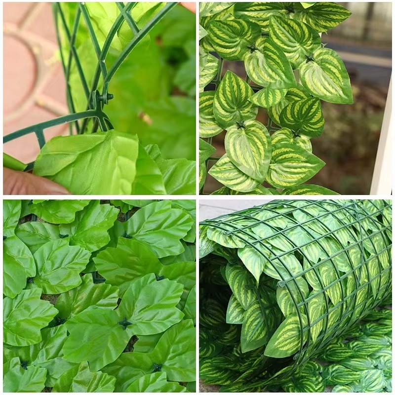Artificial Hedge Fence Panel 0.5M/3M Green Privacy Screen Waterproof UV Protection Outdoor Garden Balcony Home Decoration