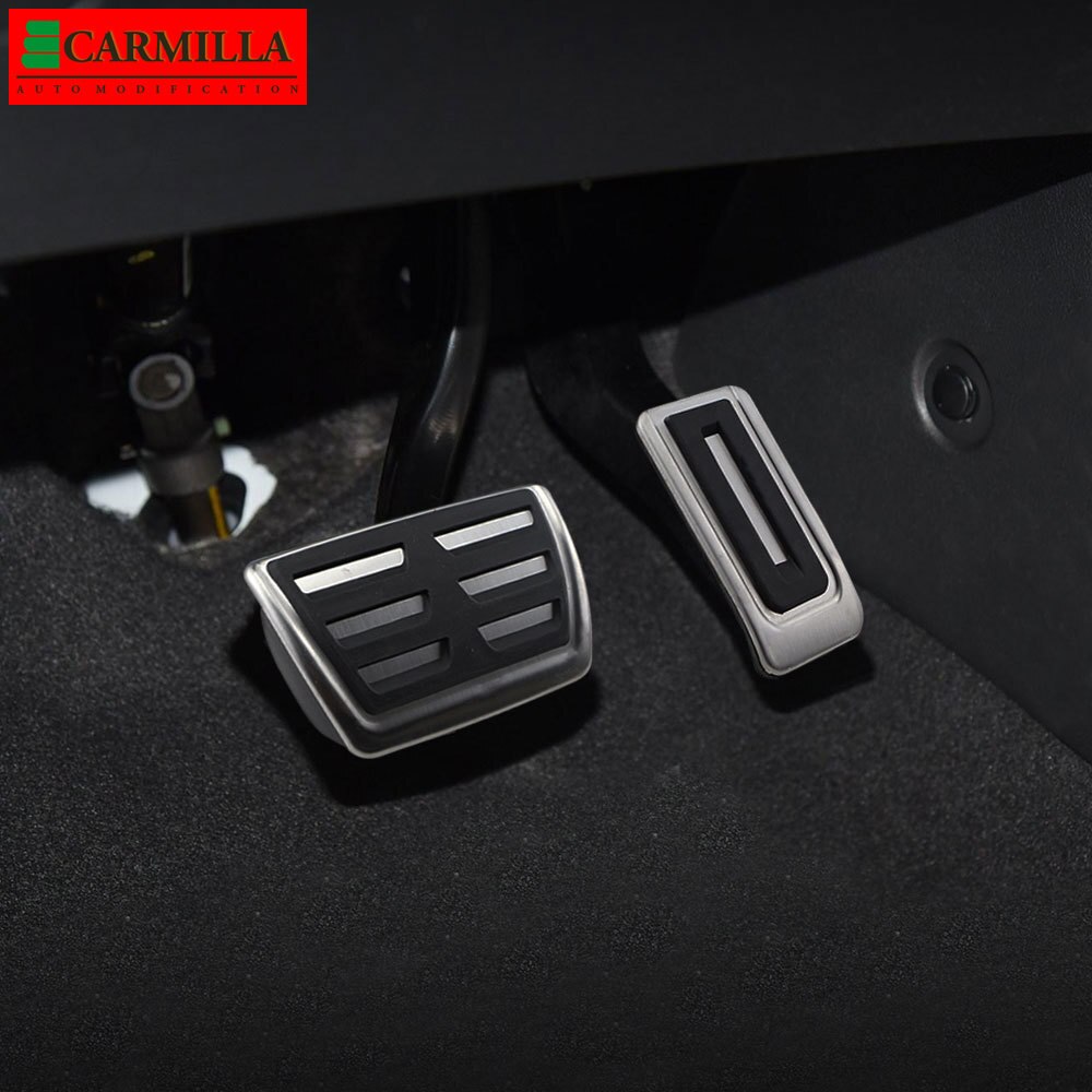 Carmilla Auto Pedaal Cover Kit Voor Volkswagen Vw Multivan T5 T6 Transporter Caravelle T6 Rvs At Mt Gas Rem pedalen