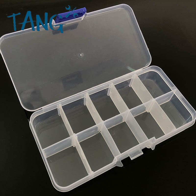 Jewelry sorting box can be split partition transparent plastic small pieces of electronic components storage box Printer box