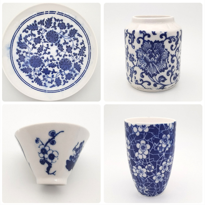 Keramik Kunst Tonne Keramik Unterglasur Farbige Transfer Blume Papier Jingdezhen Blau und Weiß Porzellan Abziehbilder Aufkleber 47*35cm